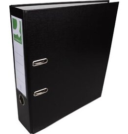 Q-CONNECT Q-CONNECT ordner, voor ft A4, uit PP en papier, met beschermrand, rug van 8 cm, zwart