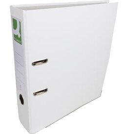 Q-CONNECT Q-CONNECT ordner, voor ft A4, uit PP en papier, met beschermrand, rug van 8 cm, wit