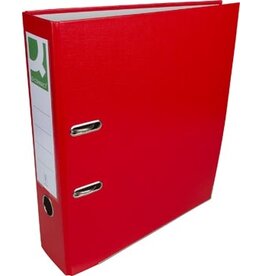 Q-CONNECT Q-CONNECT ordner, voor ft A4, uit PP en papier, met beschermrand, rug van 8 cm, rood