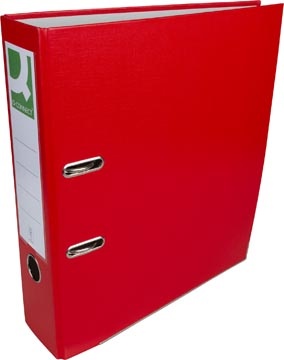 Q-CONNECT Q-CONNECT ordner, voor ft A4, uit PP en papier, met beschermrand, rug van 8 cm, rood