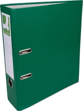 Q-CONNECT Q-CONNECT ordner, voor ft A4, uit PP en papier, met beschermrand, rug van 8 cm, groen