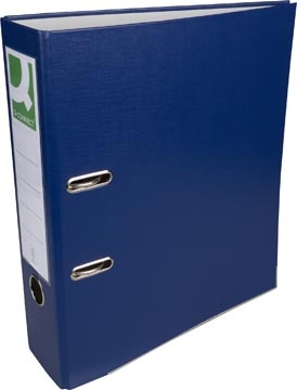 Q-CONNECT Q-CONNECT ordner, voor ft A4, uit PP en papier, met beschermrand, rug van 8 cm, donkerblauw