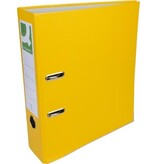 Q-CONNECT Q-CONNECT ordner, voor ft A4, uit PP en papier, met beschermrand, rug van 8 cm, geel