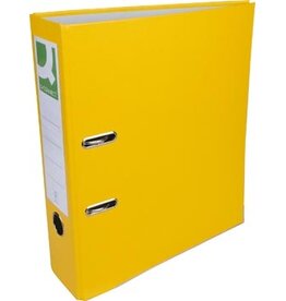 Q-CONNECT Q-CONNECT ordner, voor ft A4, uit PP en papier, met beschermrand, rug van 8 cm, geel