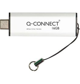 Q-CONNECT Q-CONNECT USB-C stick 3.2 Gen1, zilver, 16 GB
