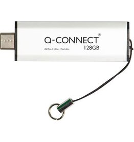 Q-CONNECT Q-CONNECT USB-C stick 3.2 Gen1, zilver, 128 GB