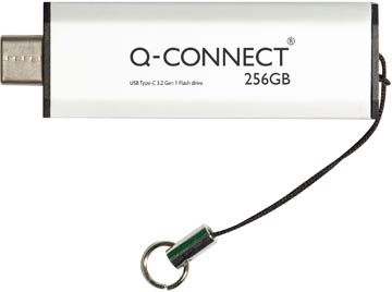 Q-CONNECT Q-CONNECT USB-C stick 3.2 Gen1, zilver, 256 GB