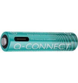Q-CONNECT Q-CONNECT USB-C herlaadbare batterijen AAA, blister van 4 stuks