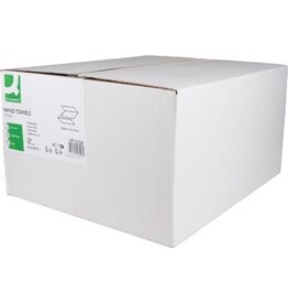 Q-CONNECT Q-CONNECT handdoek, papier, V-vouw, 2-laags, 200 vel, pak van 16 stuks