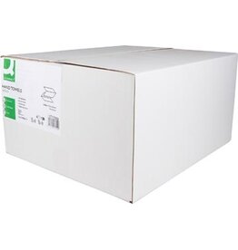 Q-CONNECT Q-CONNECT handdoek, papier, V-vouw, 2-laags, 200 vel, pak van 16 stuks , 100 % cellulose