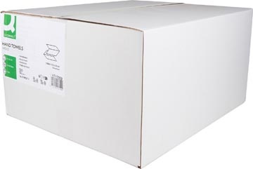 Q-CONNECT Q-CONNECT handdoek, papier, V-vouw, 2-laags, 200 vel, pak van 16 stuks , 100 % cellulose