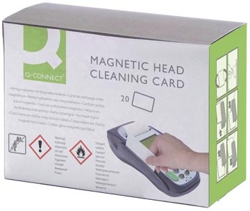 Q-CONNECT Q-CONNECT reinigingskaart, voor kaartlezers, pak van 20 stuks
