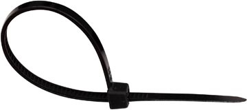 Q-CONNECT Q-CONNECT kabelbinder, ft 100 x 2,5 mm, pak van 100 stuks, zwart