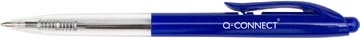 Q-CONNECT Q-CONNECT The Clicker balpen, intrekbaar, medium, doos van 20 stuks, blauw
