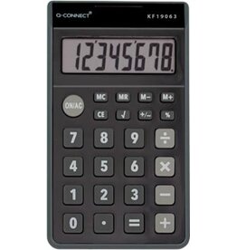 Q-CONNECT Q-CONNECT zakrekenmachine KF19063, 8 cijfers, zwart