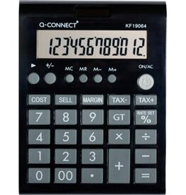 Q-CONNECT Q-CONNECT bureaurekenmachine KF19064, 12 cijfers, zwart