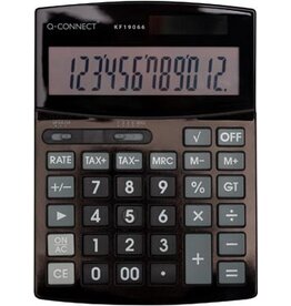 Q-CONNECT Q-CONNECT bureaurekenmachine KF19066, 12 cijfers, zwart