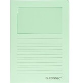 Q-CONNECT Q-CONNECT L-map met venster, 120 g/m², A4, pak van 100 stuks, lichtgroen