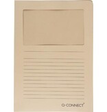 Q-CONNECT Q-CONNECT L-map met venster, 120 g/m², A4, pak van 100 stuks, kraft