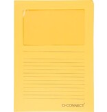 Q-CONNECT Q-CONNECT L-map met venster, 120 g/m², A4, pak van 100 stuks, oranje
