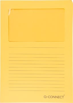 Q-CONNECT Q-CONNECT L-map met venster, 120 g/m², A4, pak van 100 stuks, oranje