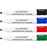 Q-CONNECT Q-CONNECT whiteboardmarker, in geassorteerde kleuren, doosje van 4 stuks