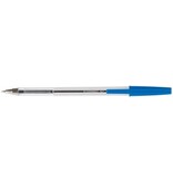 Q-CONNECT Q-CONNECT balpen, met dop, 0,7 mm, medium punt, blauw, doos van 50 stuks