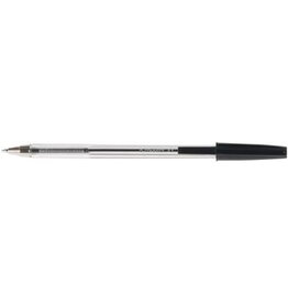 Q-CONNECT Q-CONNECT balpen, met dop, 0,7 mm, medium punt, zwart, doos van 50 stuks