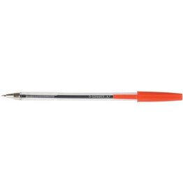 Q-CONNECT Q-CONNECT balpen, met dop, 0,7 mm, medium punt, rood, doos van 50 stuks