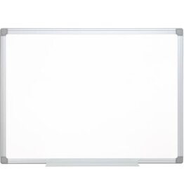 Q-CONNECT Q-CONNECT whiteboard, met aluminium frame, melamine, 1zijde wit, 1 zijde geruit, 90 x 60 cm