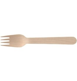 Conpax Conpax vork Pure, uit hout, 16,5 cm, pak van 250 stuks