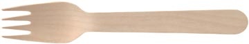 Conpax Conpax vork Pure, uit hout, 16,5 cm, pak van 250 stuks
