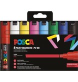 Posca Uni POSCA paintmarker PC-8K, 8 mm, etui van 8 stuks in basiskleuren