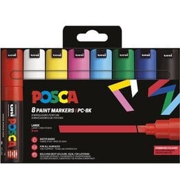 Posca Uni POSCA paintmarker PC-8K, 8 mm, etui van 8 stuks in basiskleuren