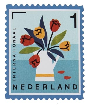 Merkloos Postzegel Nederland Internationaal, 50 stuks