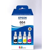 Epson Epson inktfles 664, 4.500 - 7.500 pagina's, OEM C13T664640, 4 kleuren