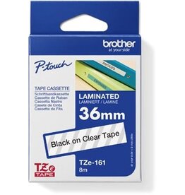 Brother Brother TZe tape voor P-Touch 36 mm, zwart op transparant