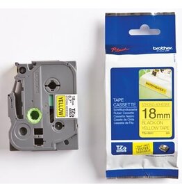 Brother Brother TZe tape voor P-Touch 18 mm, zwart op geel, extra klevend