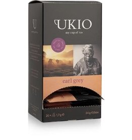 Ukio UKIO zwarte thee Earl Grey, individueel verpakt, pak van 20 stuks