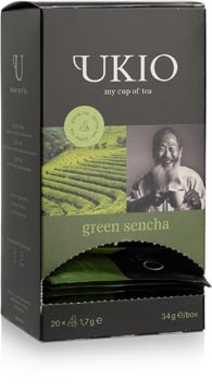 Ukio UKIO groene thee Sencha, individueel verpakt, pak van 20 stuks