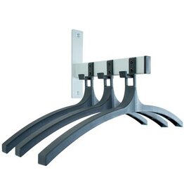 V-part V-part wandgarderobe, 3 haken met hangers