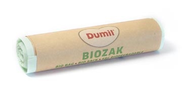 Dumil Dumil bio vuilniszak voor GFT, 16 micron, 60 l, groen, rol van 5 stuks