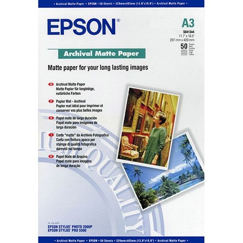 Epson Fotopapier Epson A3 192gr 50vel