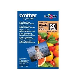 Brother Glossy foto papier 10x15 cm, 20 vel