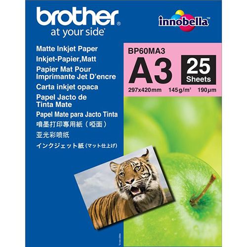 Brother Fotopapier Brother A3 145gr Matt 25vel