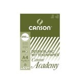 Canson Canson tekenpapier Academy, 250 g, ft 21 x 29,7 cm, A4, blok van 20 vel