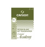 Canson Canson tekenpapier Academy, 250 g, ft 29,7 x 42 cm, A3, blok van 20 vel