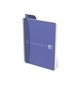 Oxford Oxford Office Essentials spiraalschrift, 100 bladzijden, ft A5, geruit 5 mm, geassorteerde kleuren