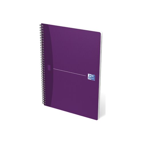 Oxford Oxford Office Essentials spiraalschrift, 100 bladzijden, ft A4, geruit 5 mm, geassorteerde kleuren