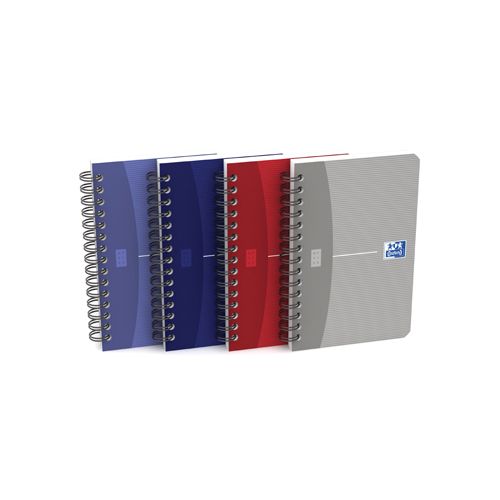 Oxford Oxford Office Essentials notitieboekje, 180 bladzijden, ft 9 x 14 cm, geruit 5 mm, geassorteerde kleuren